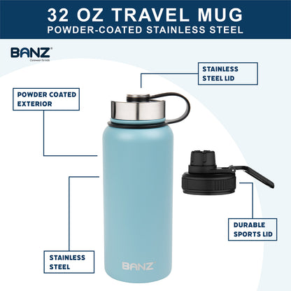 BANZ picnic and drinkware gear in aqua for family outings and travel