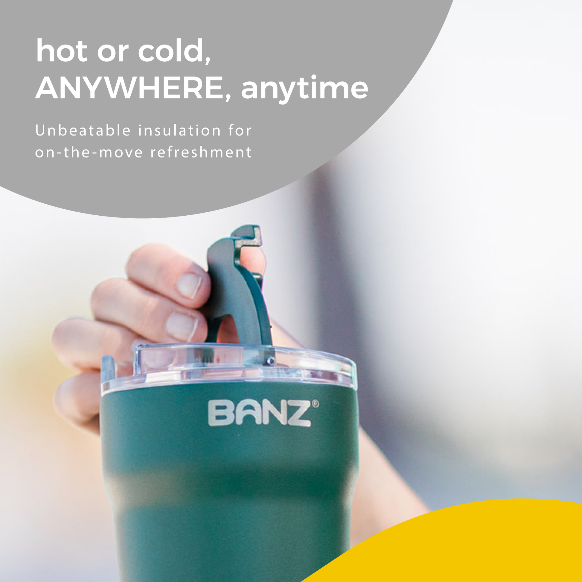 BANZ picnic and drinkware gear in aqua for family outings and travel