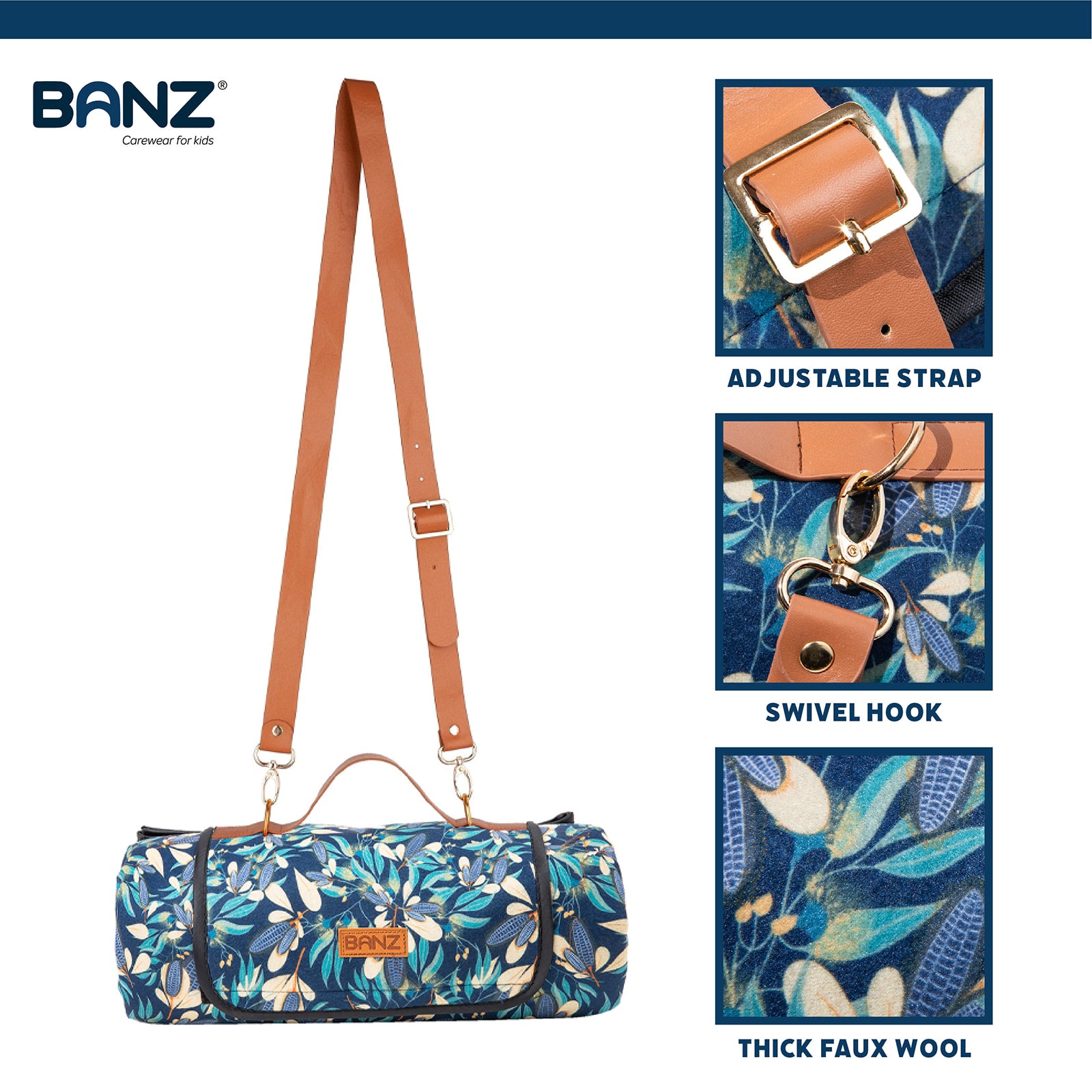BANZ picnic and drinkware gear in gum-leaves-green for family outings and travel