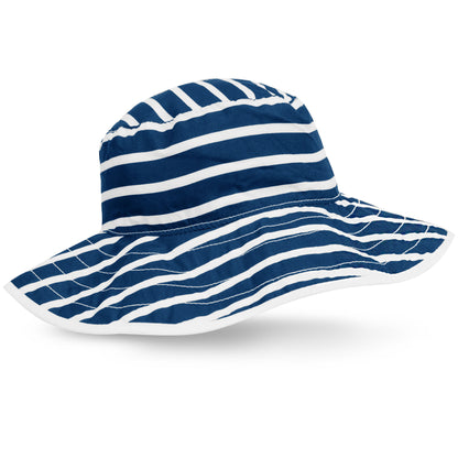 Baby BANZ UPF 50+ sun hat in Aqua Tide for outdoor sun protection