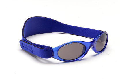 Baby BANZ wrap around sunglasses in Orange Tide with UV protection
