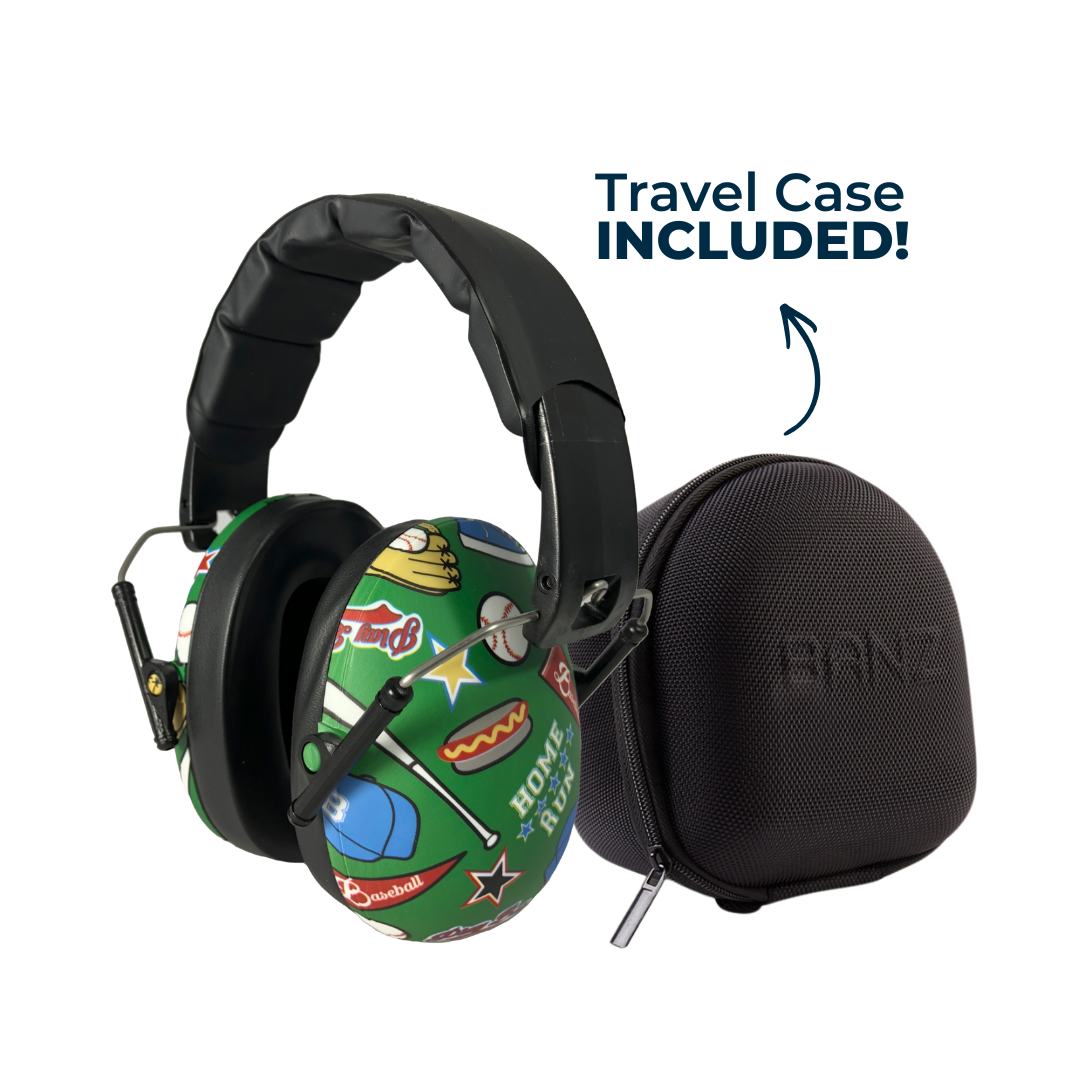 BANZ kids earmuff ZeeCase in Canada Maple Leaf storage case for hearing protection