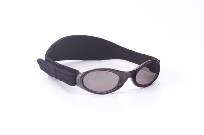 Baby BANZ wrap around sunglasses in Orange Tide with UV protection