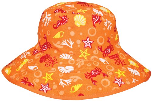 Baby BANZ wrap around sunglasses in Orange Tide with UV protection