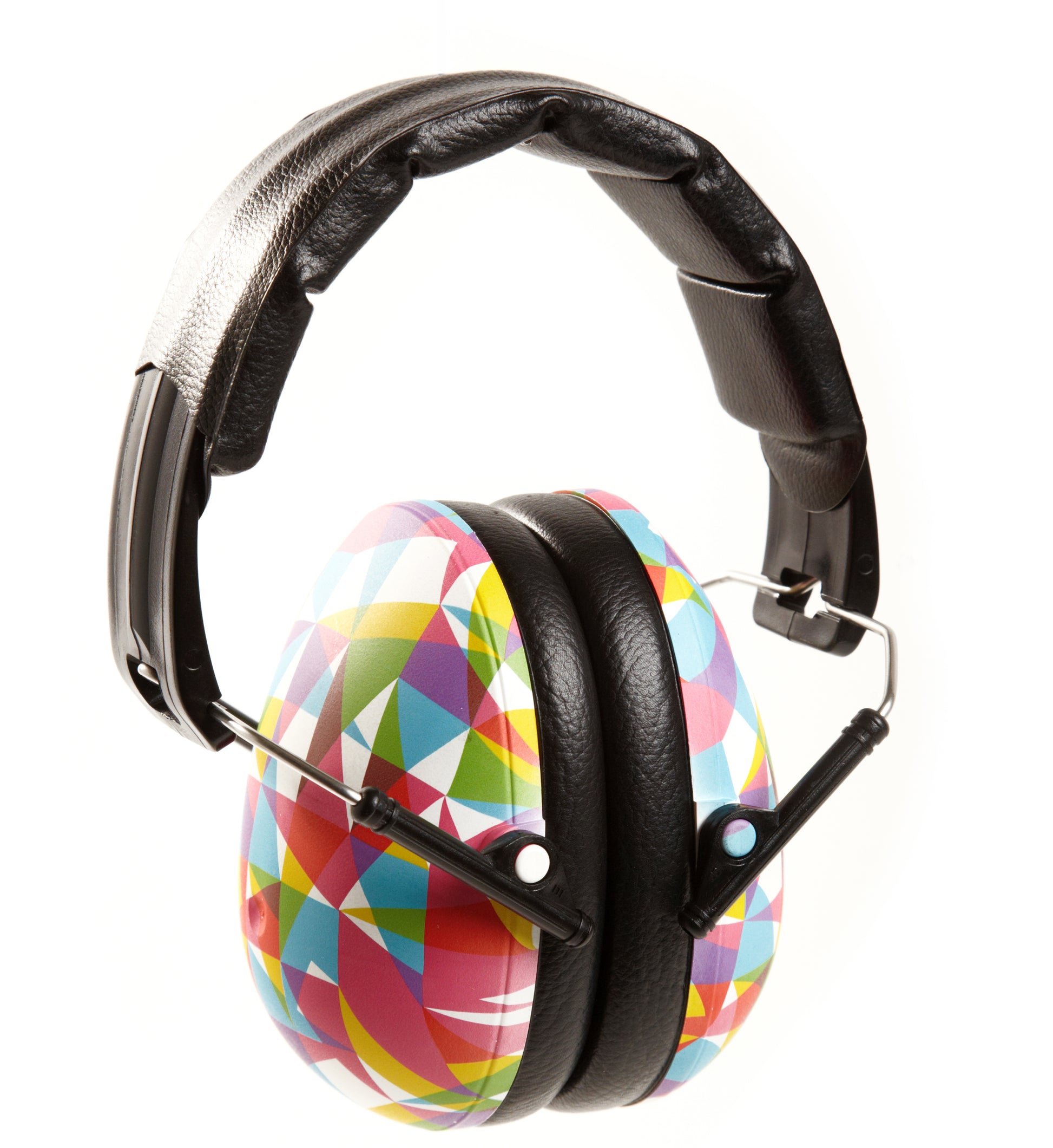 BANZ kids earmuff ZeeCase in Rainbow Kaleidoscope storage case for hearing protection