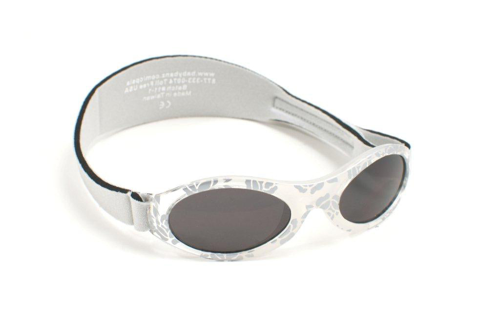 Baby BANZ wrap around sunglasses in Lilac Flower with UV protection
