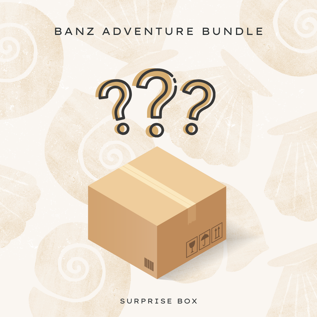 Bundle 3: “Outdoor Hero” (Ages 5–8) in light-white-pink-aqua from BANZ
