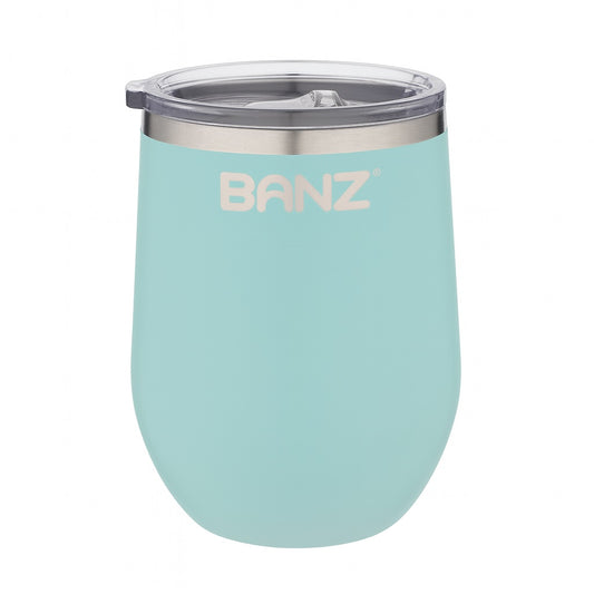 Picnic Wine Insulated Stainless Tumbler 12oz in pink; apricot; dark-green; navy; aqua Wine Tumbler
