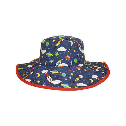 Baby BANZ UPF 50+ sun hat in Pink Flower for outdoor sun protection