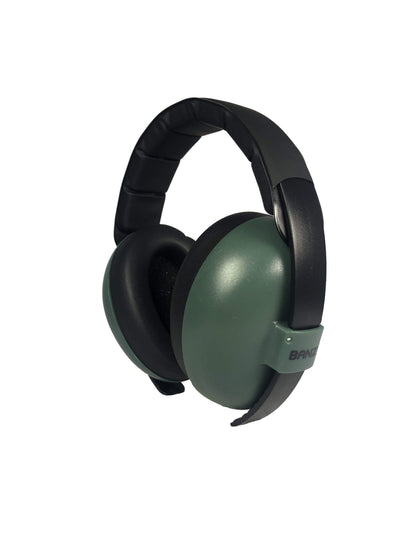 Baby BANZ sensory earmuffs in Lime Green with NRR 26 dB passive hearing protection