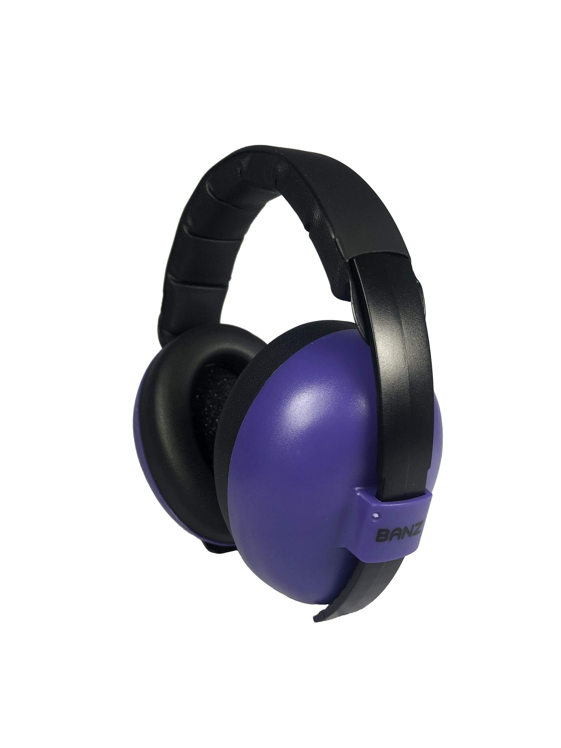 Baby BANZ sensory earmuffs in Silver with NRR 26 dB passive hearing protection