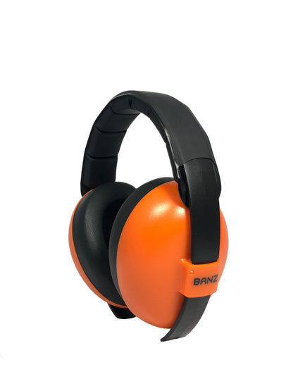 Baby BANZ sensory earmuffs in Aqua with NRR 26 dB passive hearing protection
