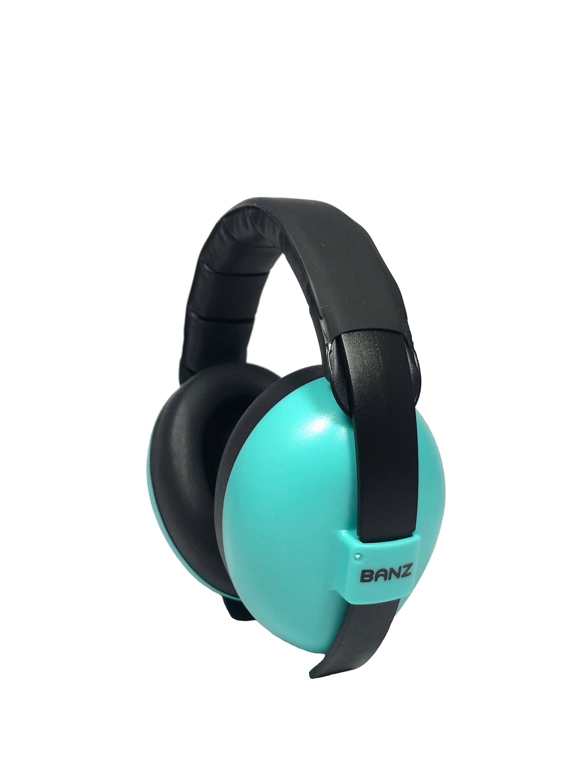 Baby BANZ sensory earmuffs in Green with NRR 26 dB passive hearing protection