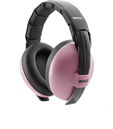 Baby BANZ sensory earmuffs in Black with NRR 26 dB passive hearing protection