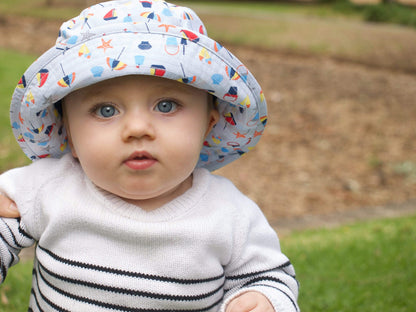 BANZ kids UPF 50+ sun hat in Small for outdoor sun protection
