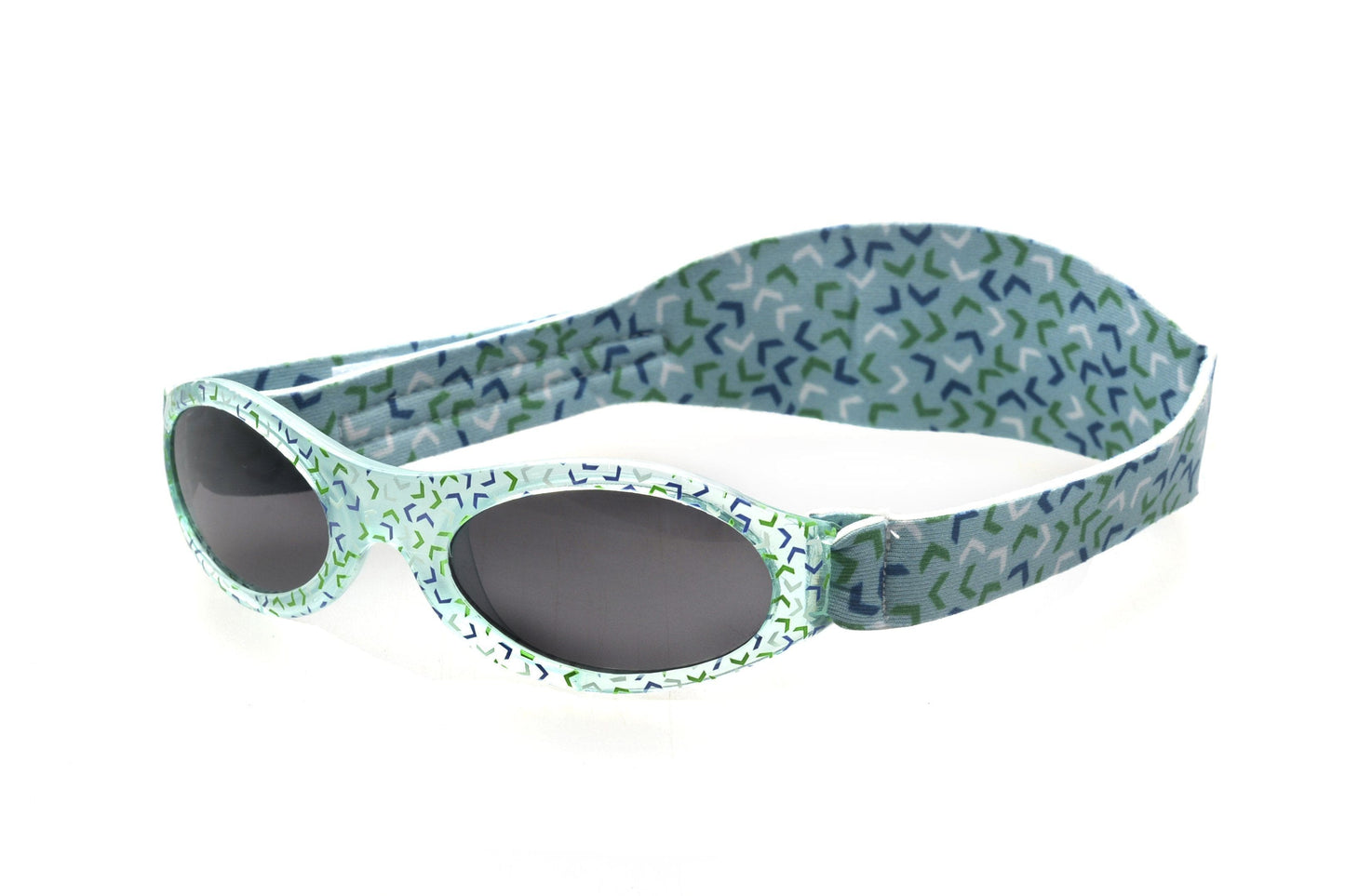 Baby BANZ wrap around sunglasses in Petal Pink with UV protection