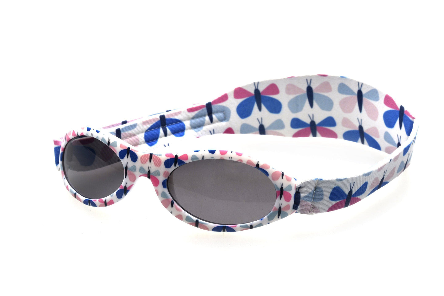 Baby BANZ wrap around sunglasses in Pink Cherry Floral with UV protection