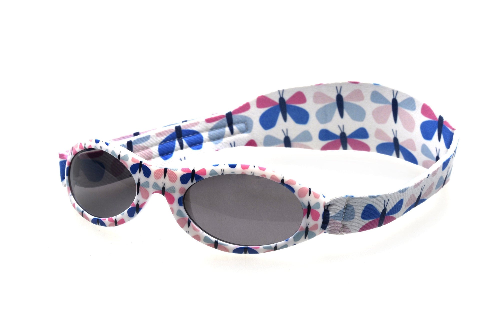 Baby BANZ wrap around sunglasses in Pink Cherry Floral with UV protection
