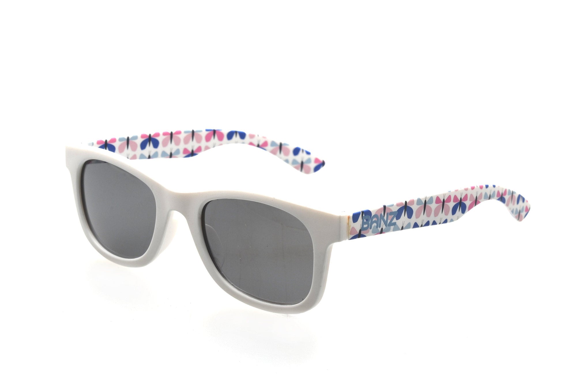 Baby BANZ wrap around sunglasses in Green Confetti with UV protection