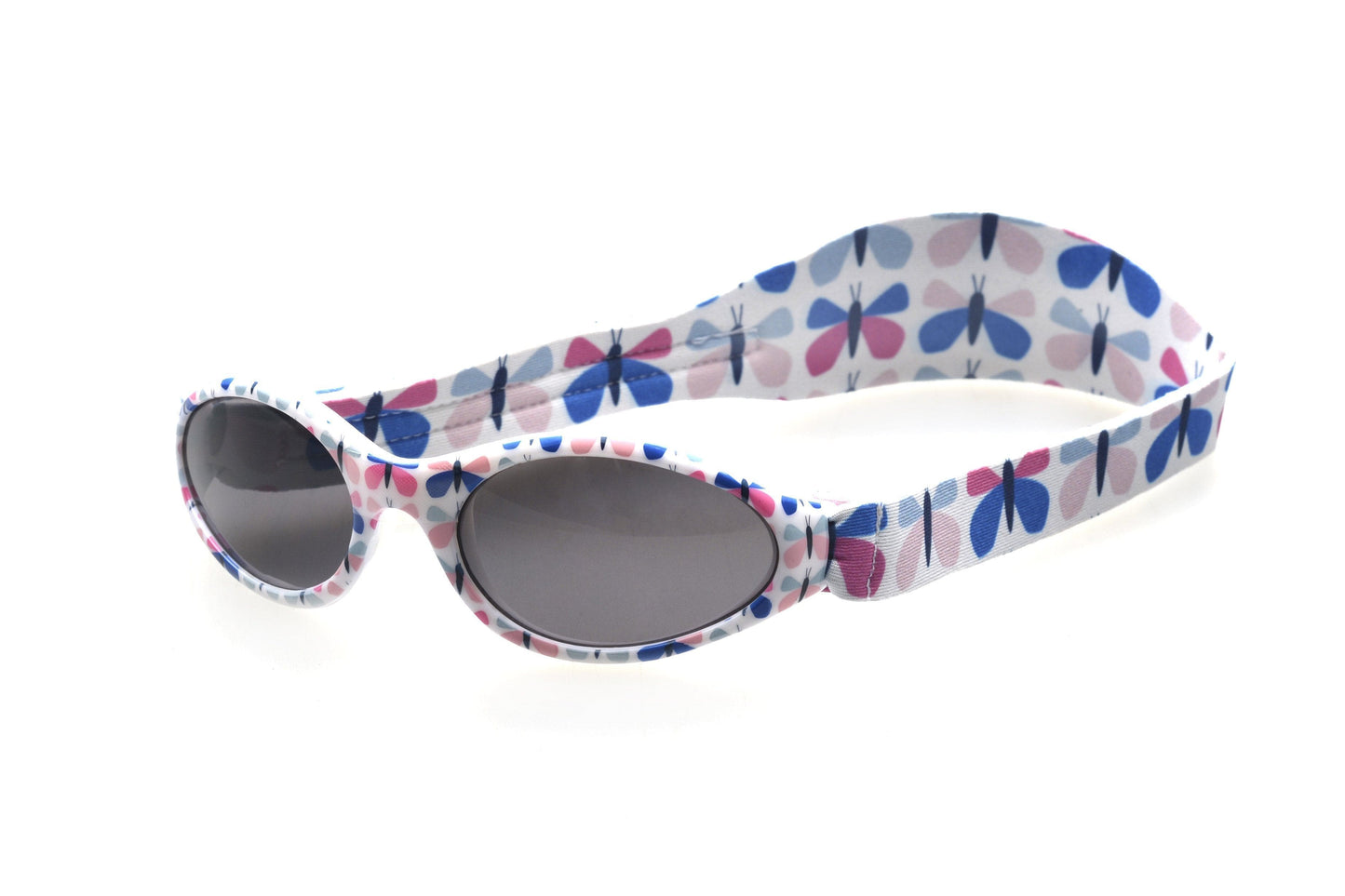 BANZ toddler wrap around sunglasses in Blue Butterfly with UV protection