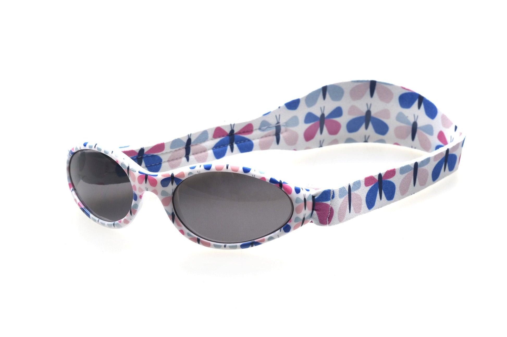 BANZ toddler wrap around sunglasses in Blue Butterfly with UV protection