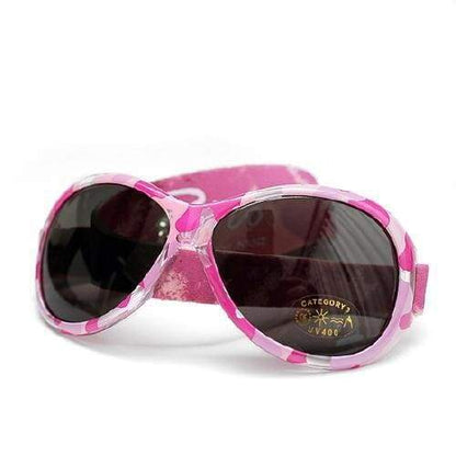 Baby BANZ wrap around sunglasses in Jungle Green with UV protection