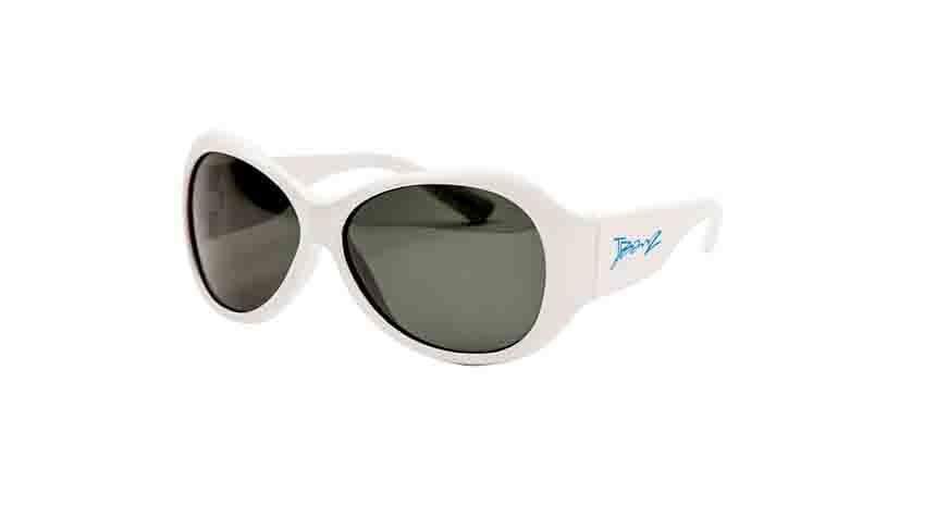BANZ kids wrap around sunglasses in Retro Ivory with UV protection