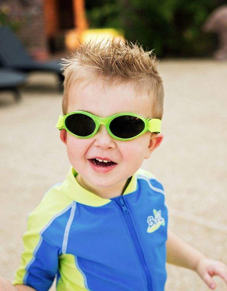 BANZ toddler wrap around sunglasses in Purple Crush with UV protection